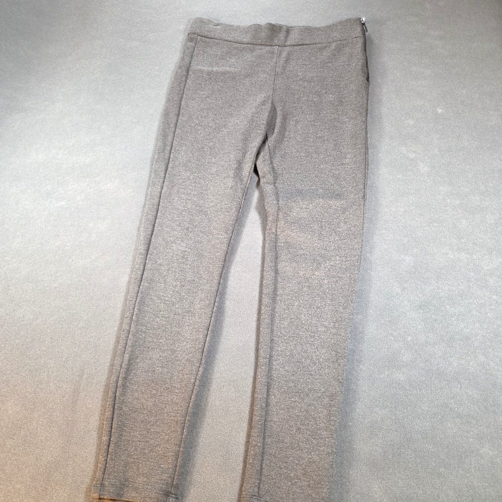 Camber & Grace Grey Ponte Knit Skinny Pants Womens Sz M High Rise Side Zip